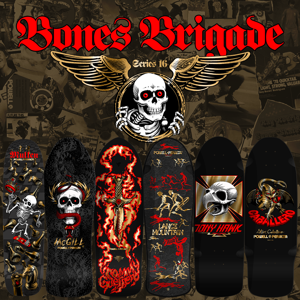 スケートボード 80sPOWELL PERALTA Bones Brigade Powell Peralta Bones Brigade 16th Series FULL SET 6 Decks
