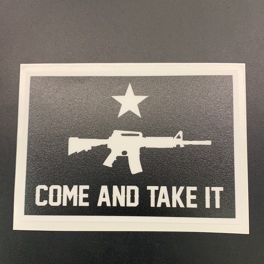 Come and take it vinyl decal #986