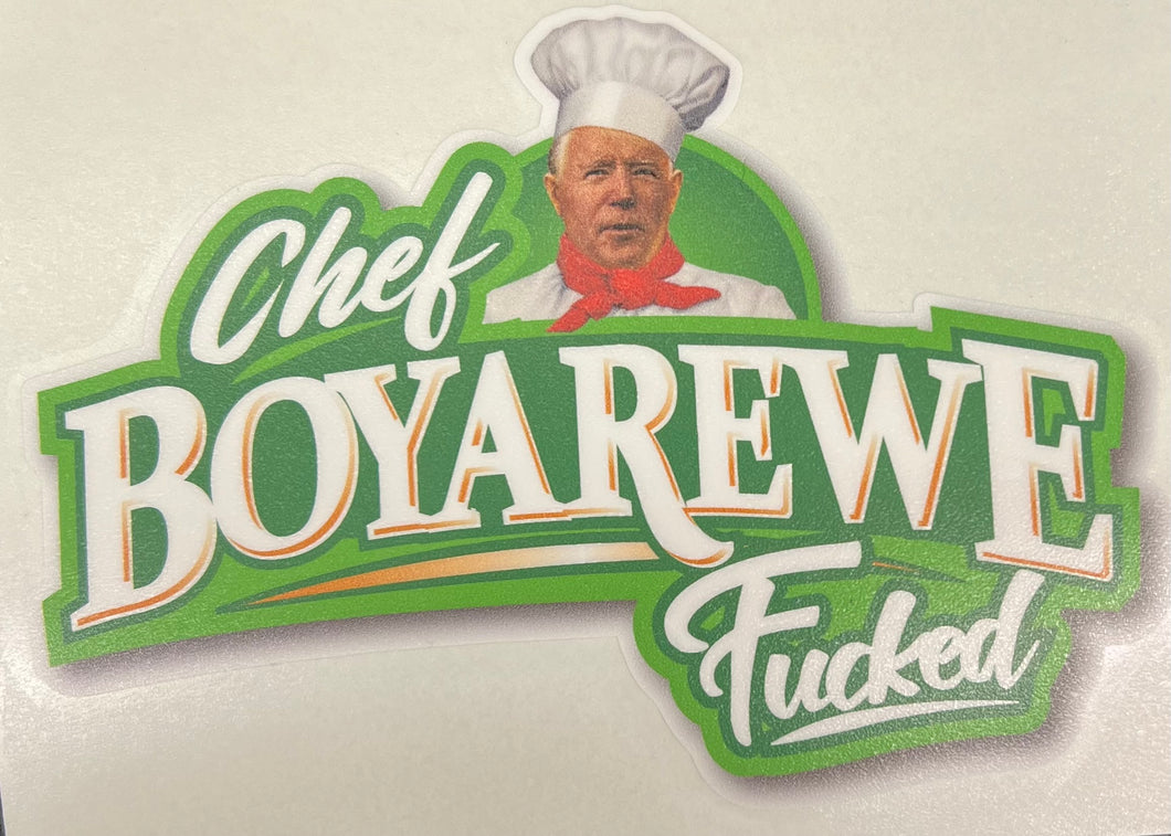 Chef Boyarewe F**ked Decal #1064