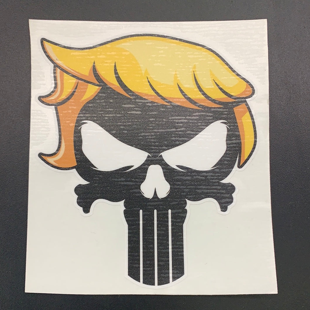 Trump punisher skull vinyl decal #963