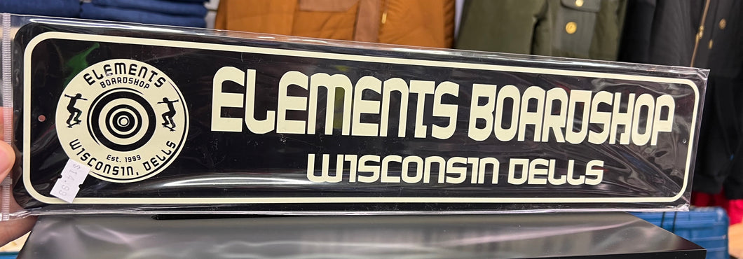 Elements Boardshop Metal Sign